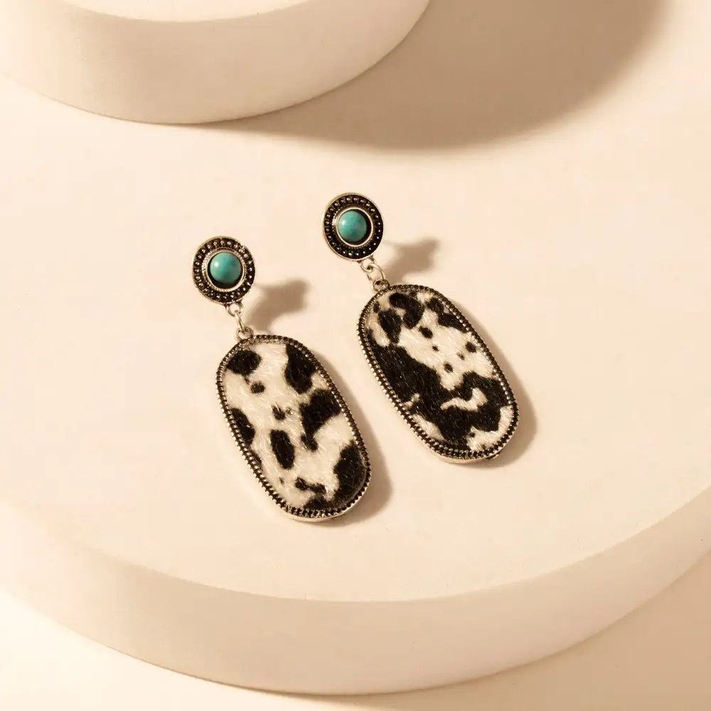 Western Stone Accent Dangle Earrings