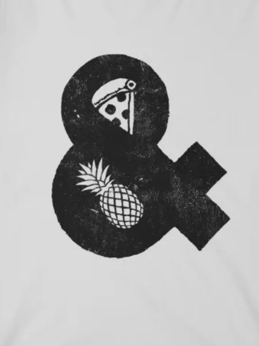 Pineapple and Pizza Long Sleeve Tee