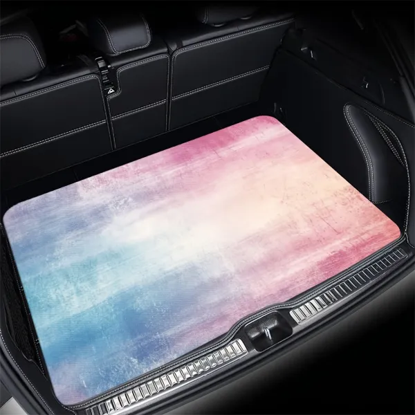 Pastel Gradient Car Trunk Mat