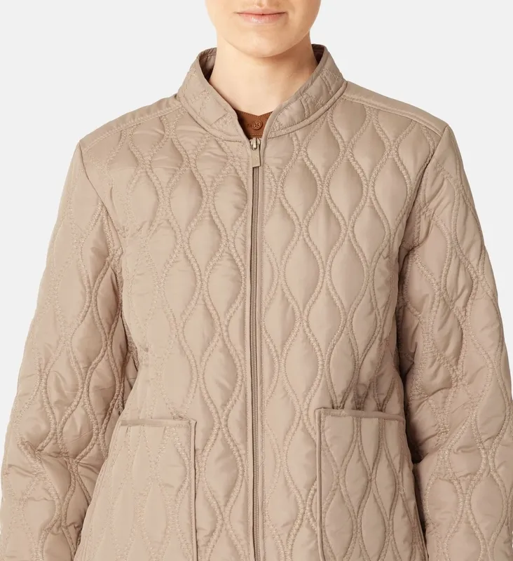 Quilted Collared jacket