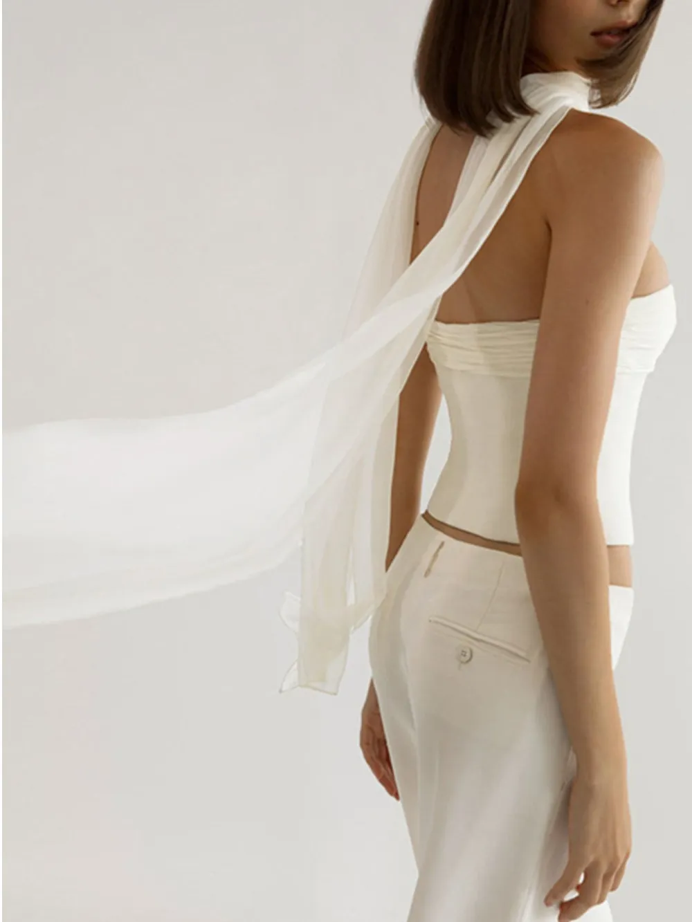Ruched Tube Top