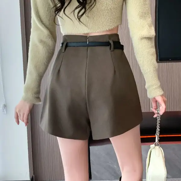 High-Waist Asymmetrical Shorts