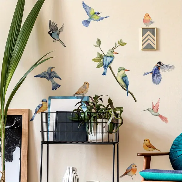Watercolor Bird Wall Decals