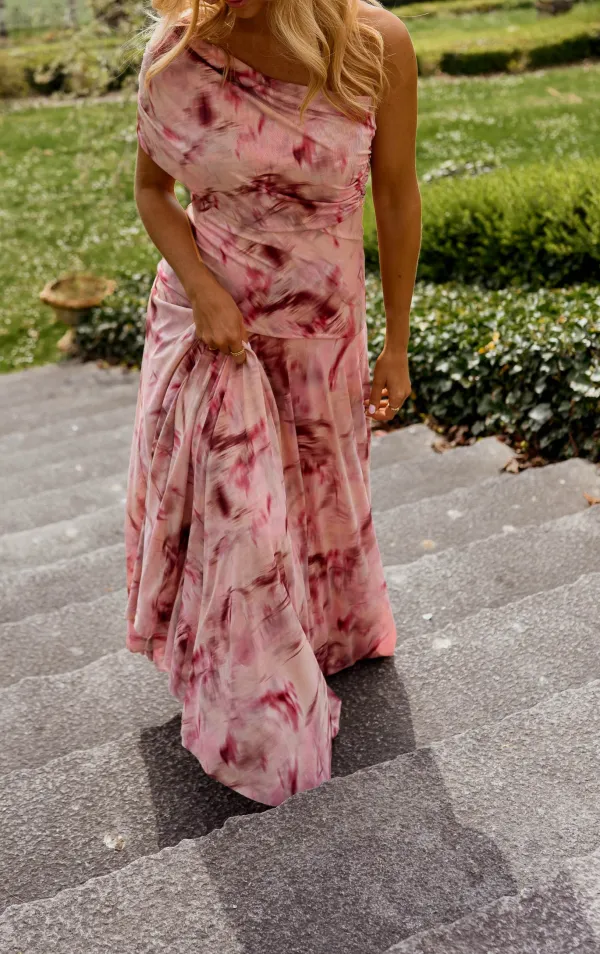 Tulle Patterned Maxi Dress