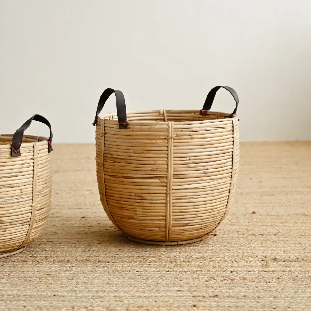 Rattan Handled Storage Basket