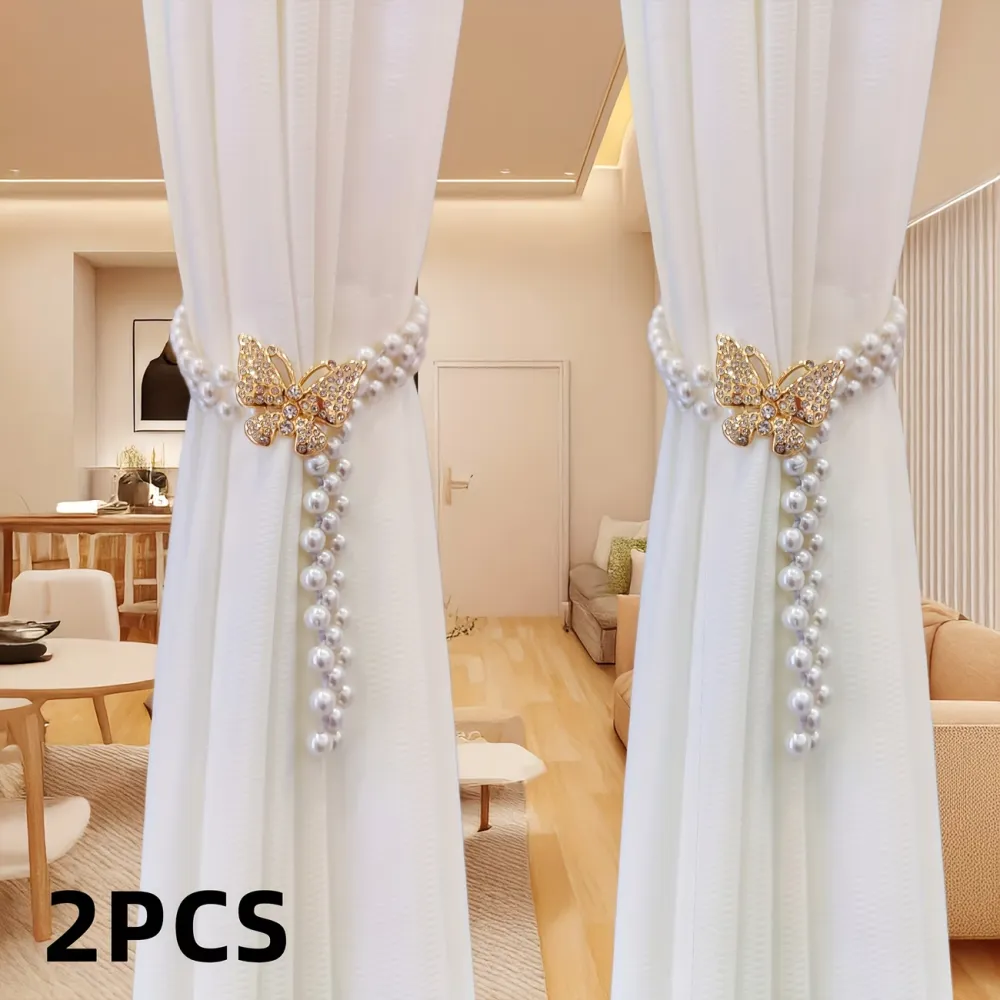 Butterfly Pearl Curtain Tiebacks