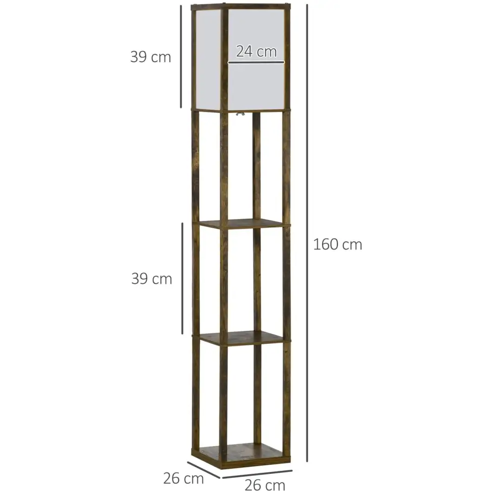 Shelf Reading Foot Switch Corner Floor Lamp