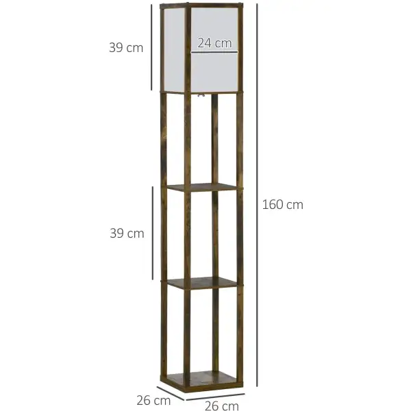 Shelf Reading Foot Switch Corner Floor Lamp