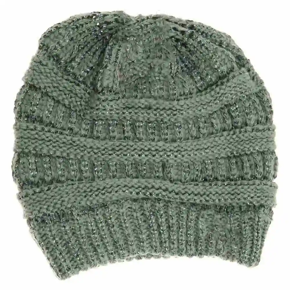 Metallic Classic Knit Beanie