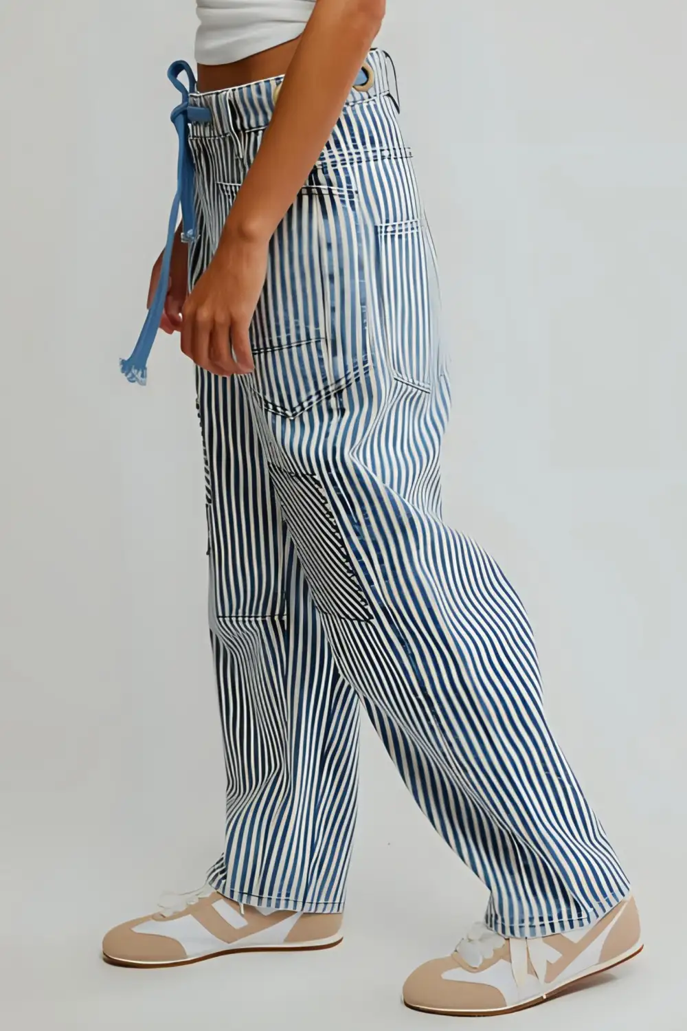Moxie Pull-On Barrel Jeans Railroad