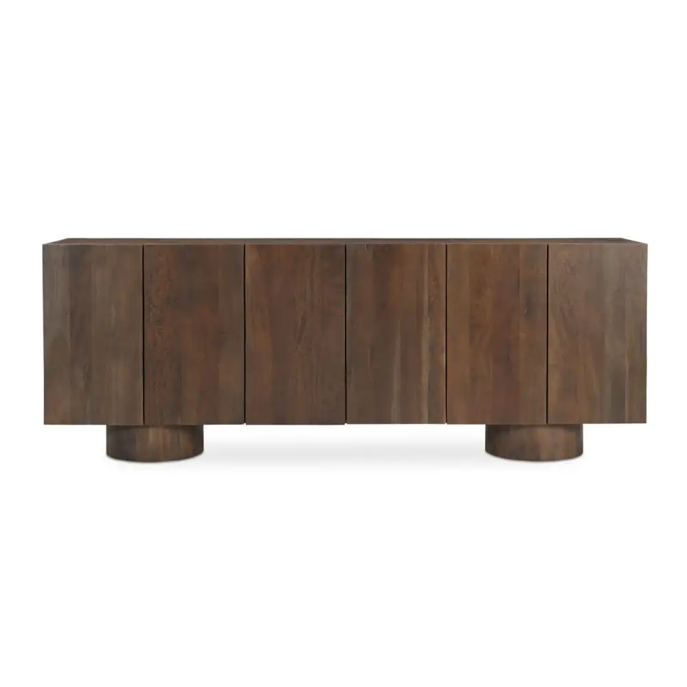 Neem Wood Six-Door Sideboard