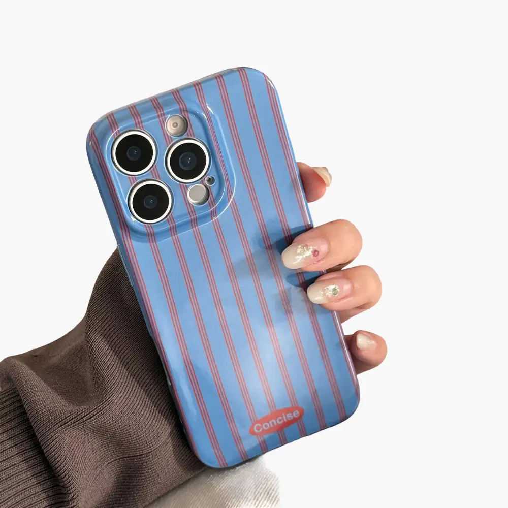 Graphic Glossy Raised Grip Phone Case