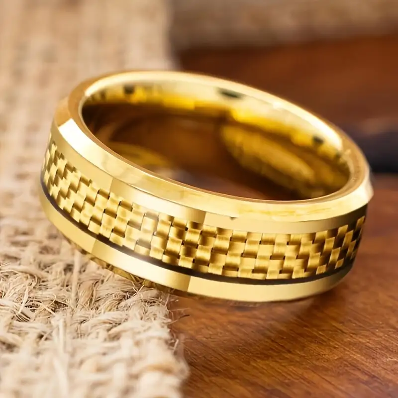 Band Stainless Steel Vintage Men's Ring