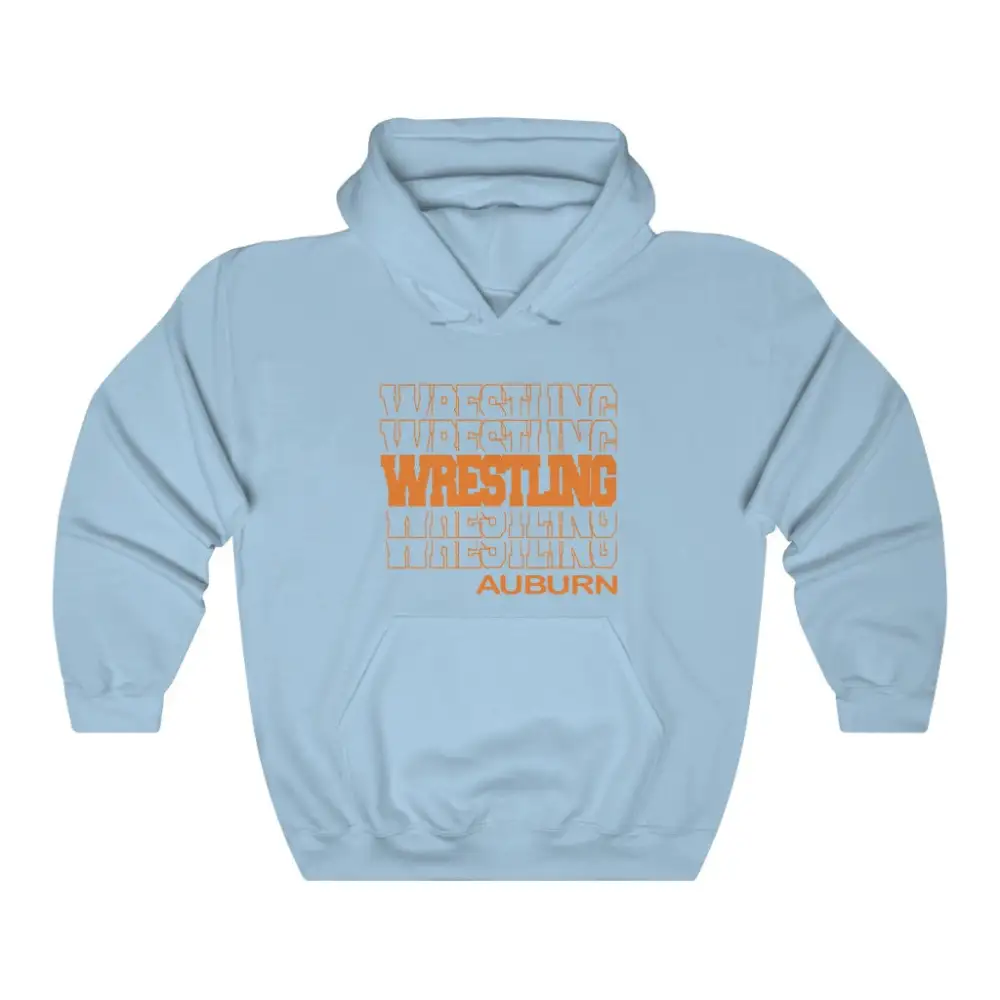 Soft Fleece Modern Stacked Wrestling Graphic Pullover Hoodie