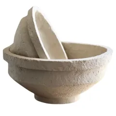 Classic Paper Mache Decorative Serving Bowl