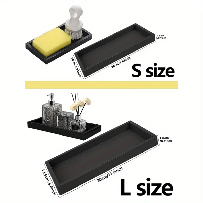 Minimalist Black Storage Trays