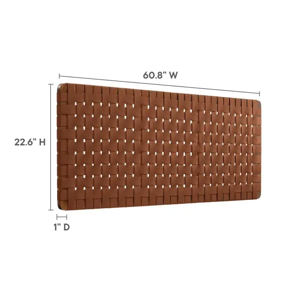 Vegan Leather Weave Headboard