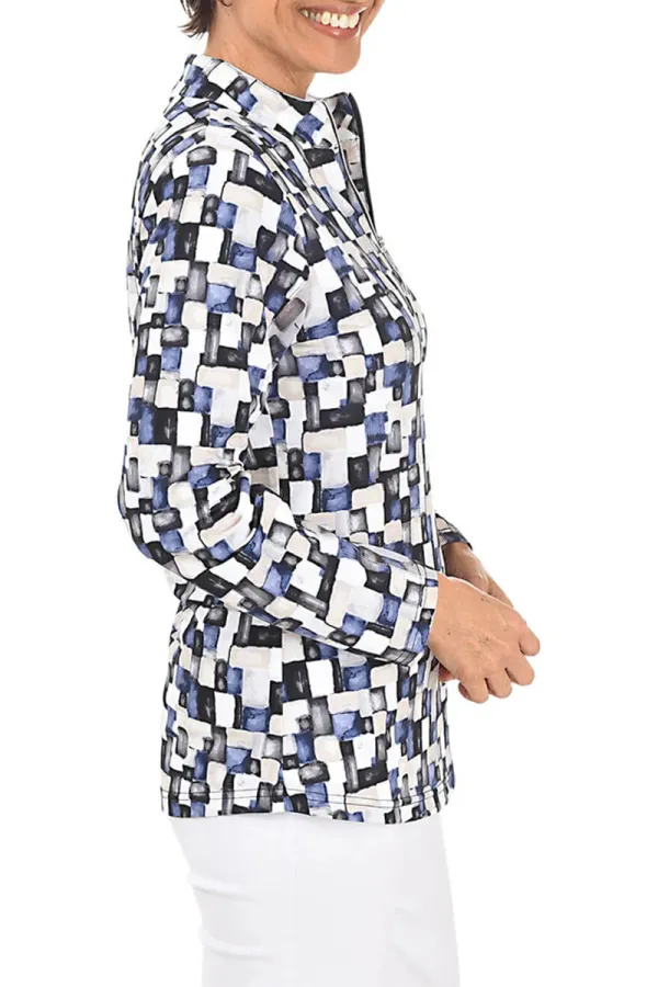 Neutral Cubes Cooling Mock Neck Top