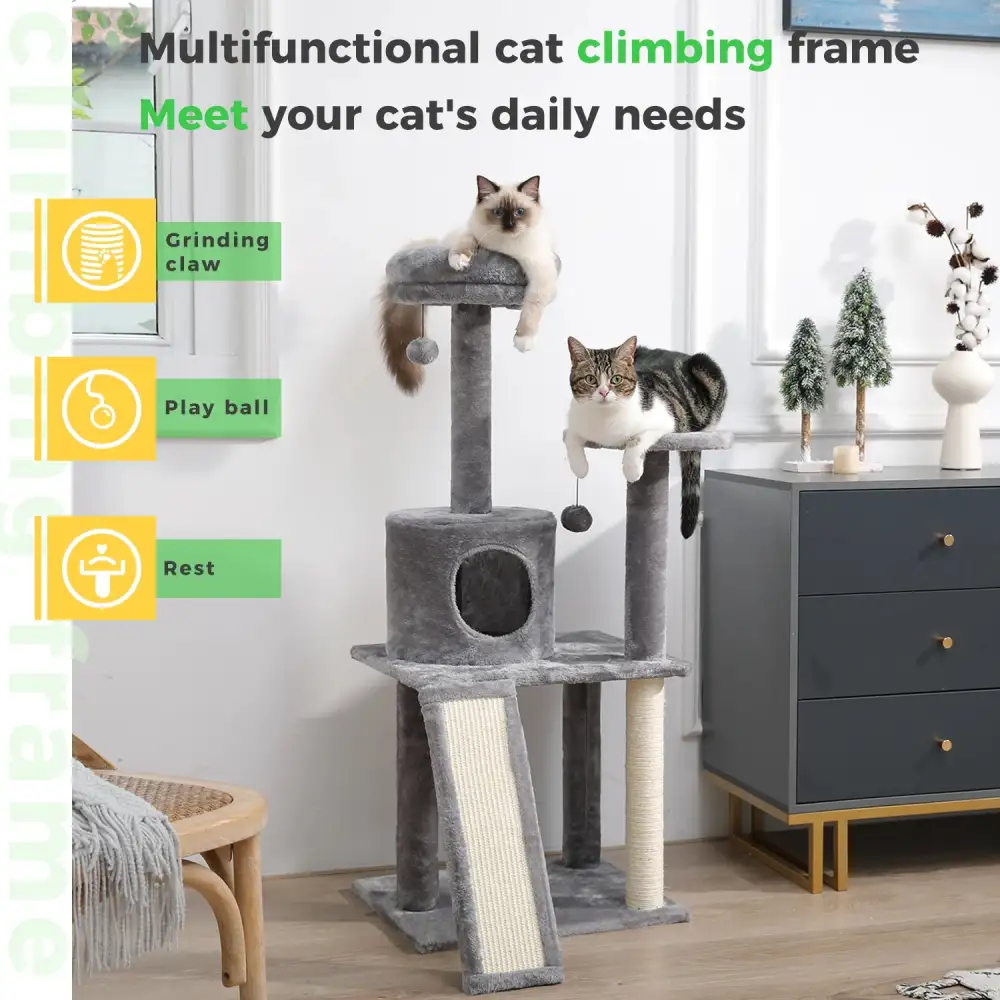 Indoor Pet Activity Tower Gentle On Claws.