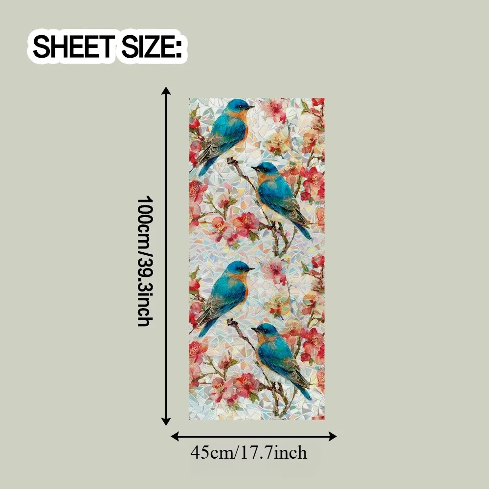 Rainbow Effect Bird Sticker