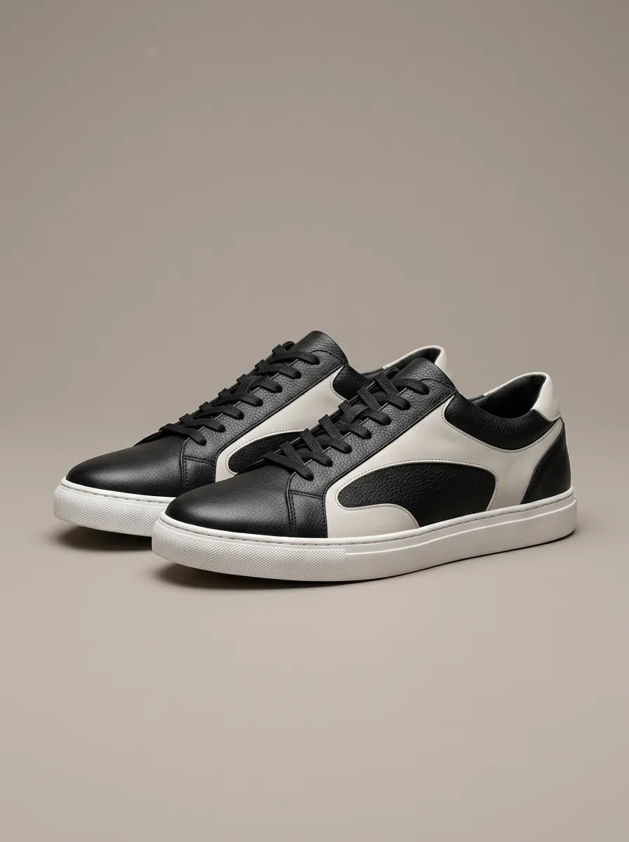 Men's Minimalist Colorblock Printed Casual Shoes