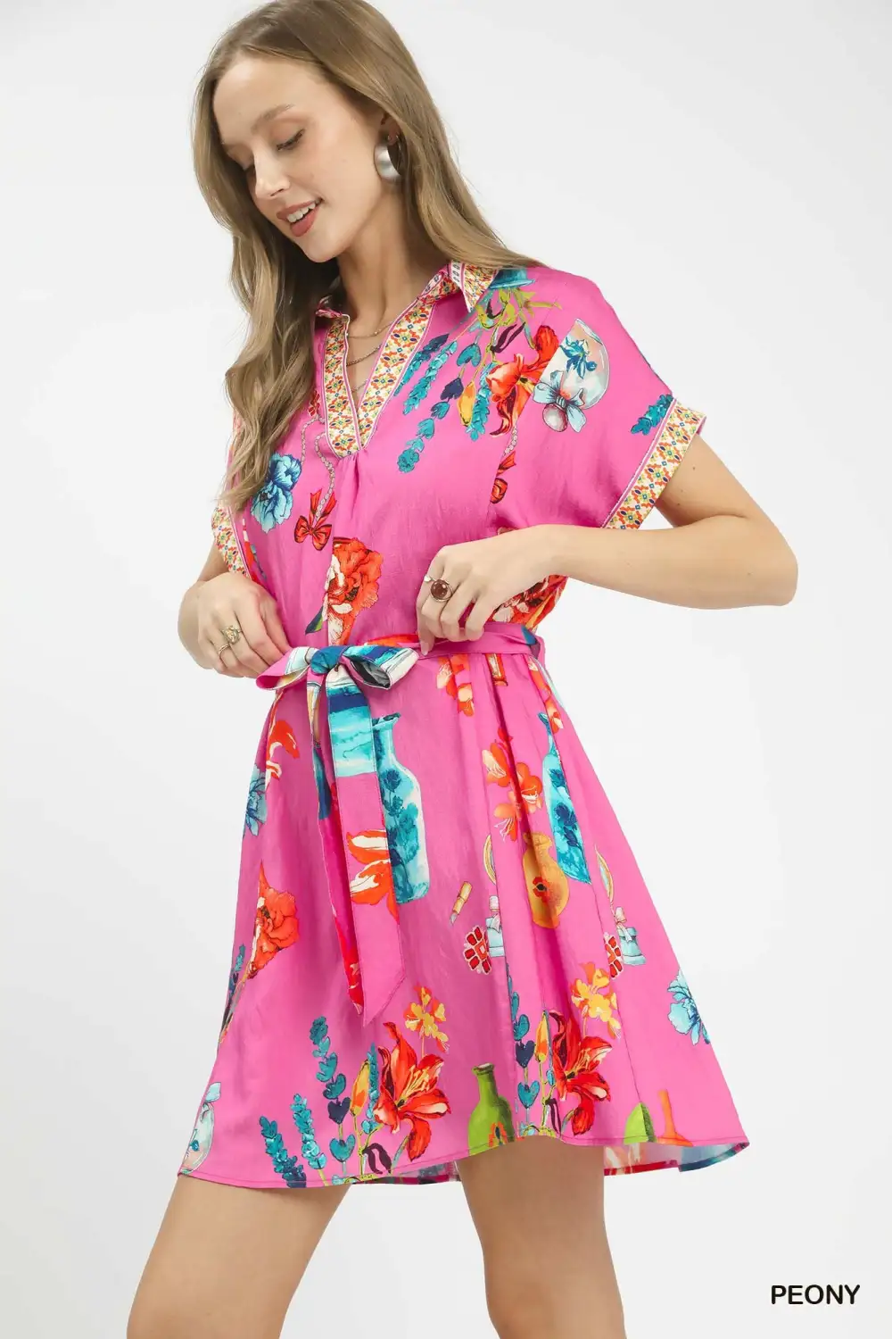 Relaxed Floral Mini Dress