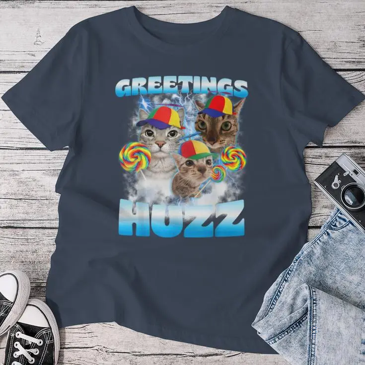 Cat Meme Greetings T-shirt