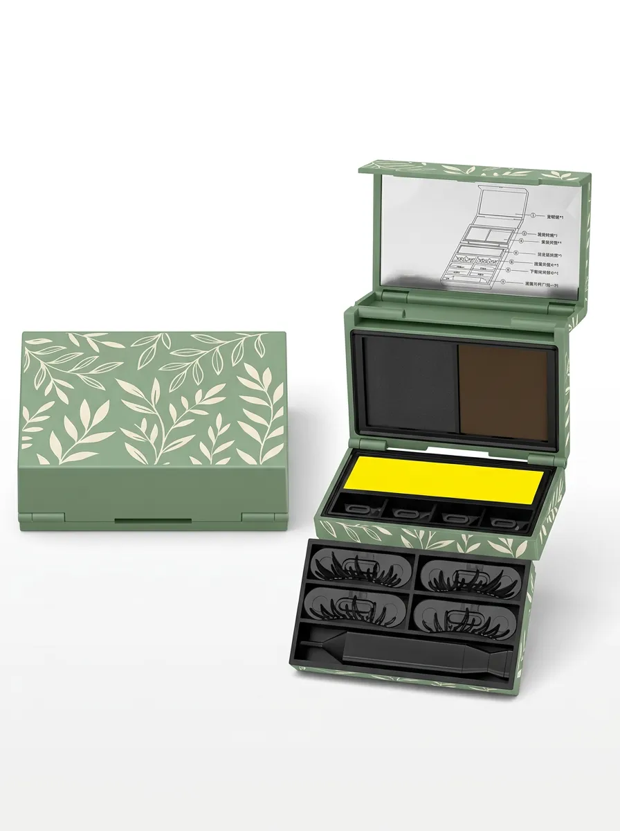 Botanical Leaf Pattern Eye Makeup Stamp Kit