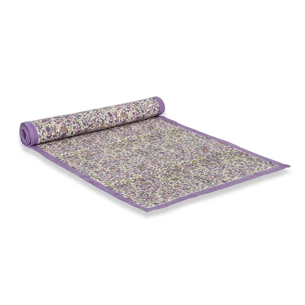 Lavender Field Botanical Table Runner