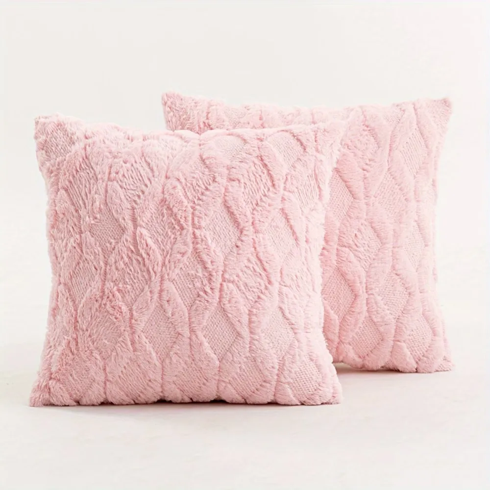 2 Pcs Bunny Plush Throw Pillow