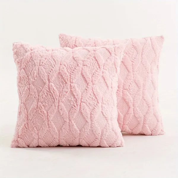 2 Pcs Bunny Plush Throw Pillow