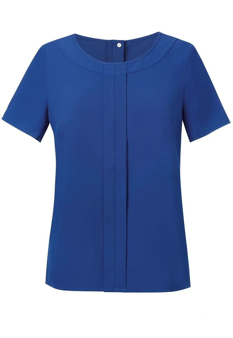 Women's Crepe De Chine Plain Tailored Fit Blouse