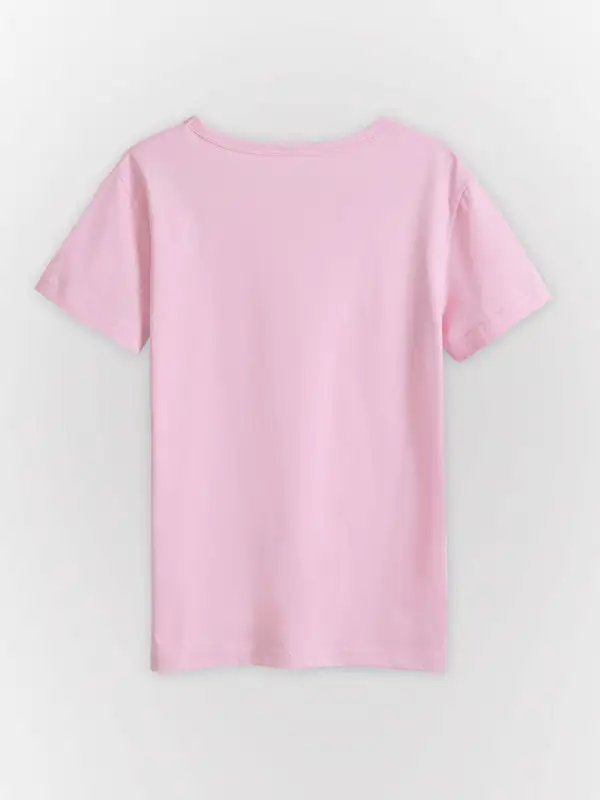 Refined Round-Neck Short-Sleeve Knit Cotton T-Shirt