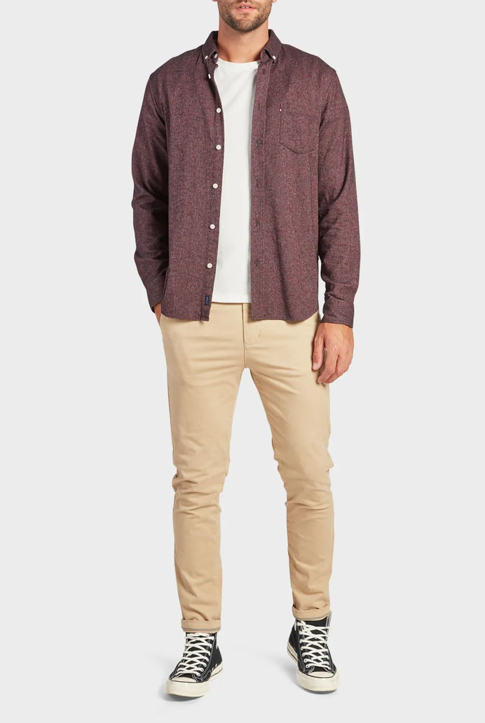 Classic Straight Leg Cotton Chino Pants