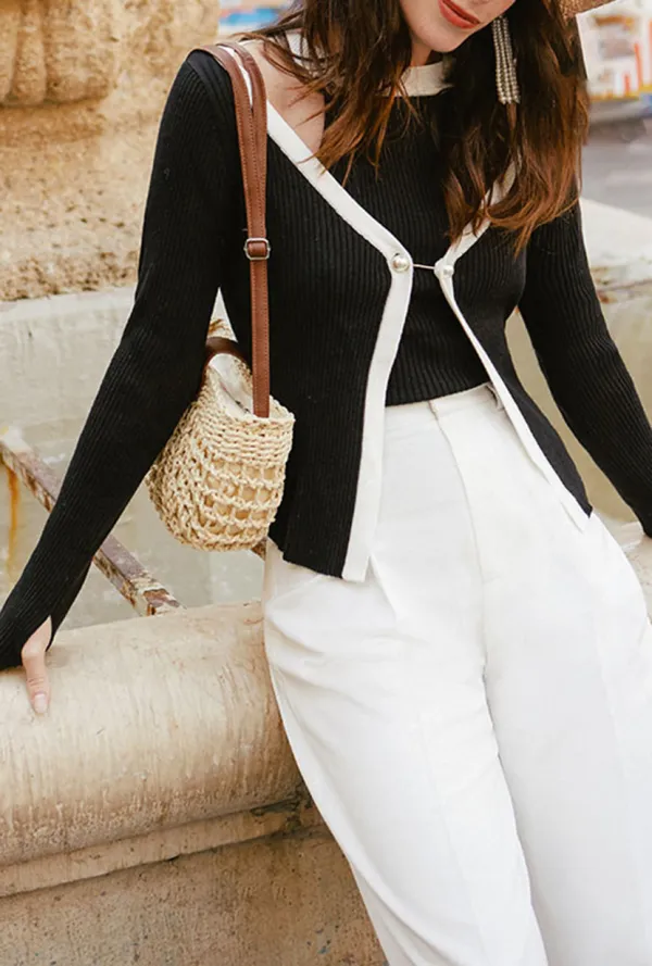 Pearl Cardigan - Black