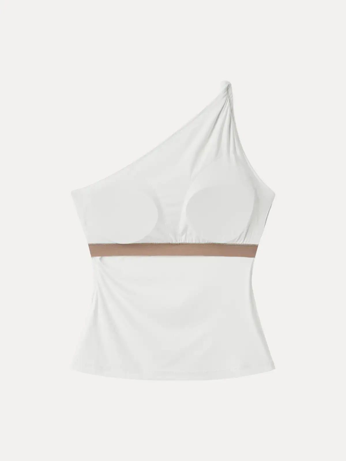 One Shoulder Twisted Bra Tank