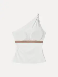 One Shoulder Twisted Bra Tank