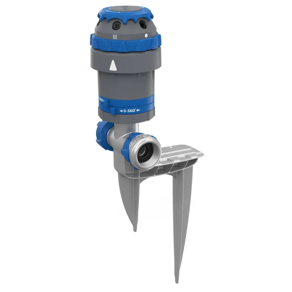 Gear Drive Spike Stainless Steel Lawn Sprinkler 5026 Sq Ft