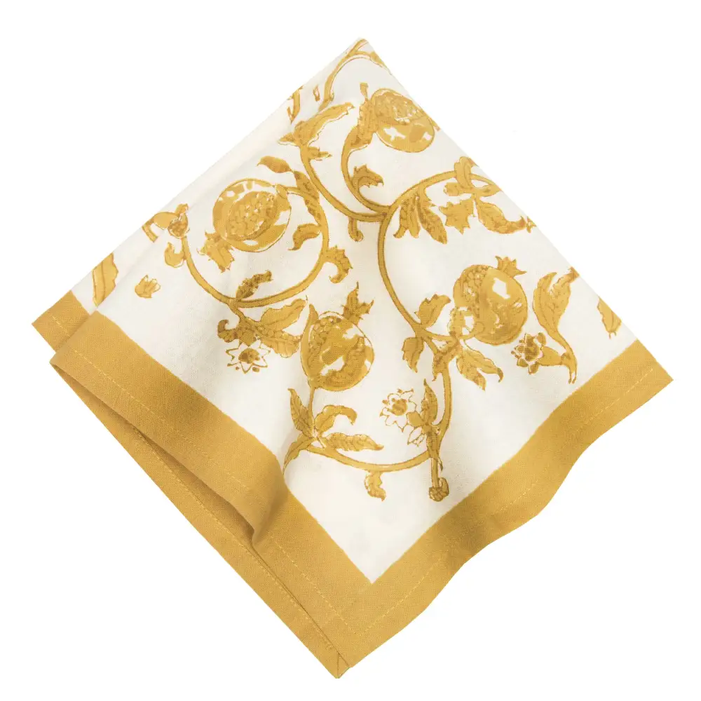 Softened Pomegranate Vine Napkin Set