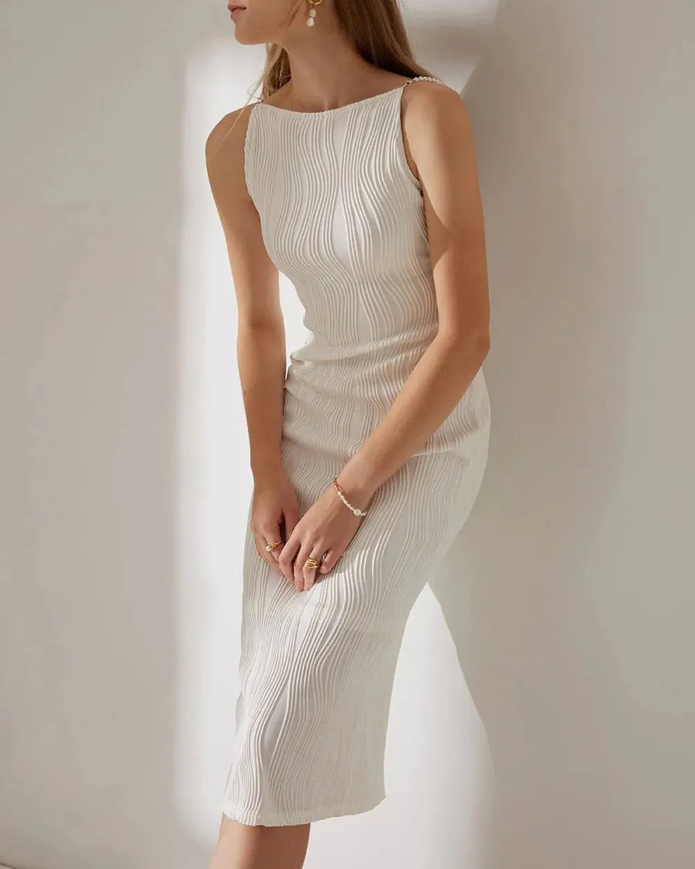 Water Ripple Patterns Dress