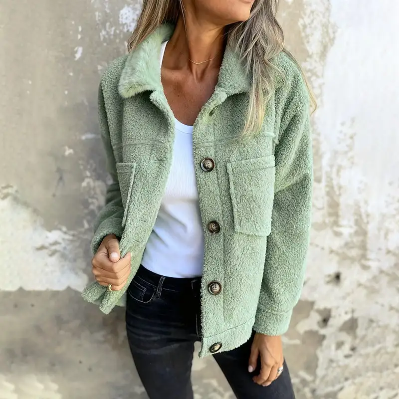 Plus Size Sherpa Style Jacket