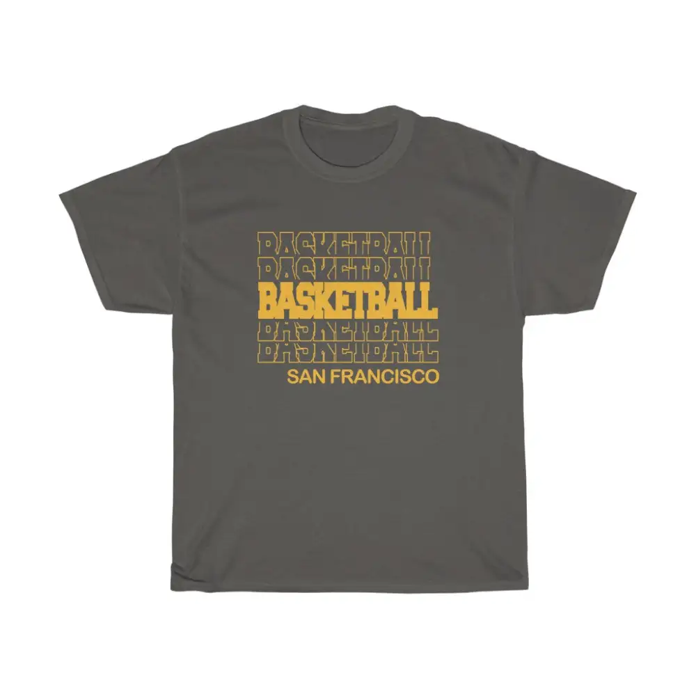 Basketball San Francisco in Modern Stacked Lettering