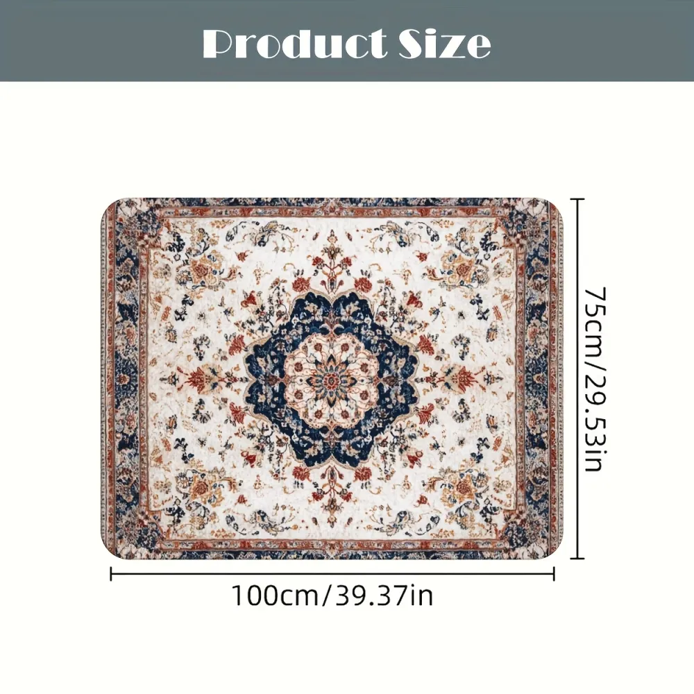 Vintage Floral Car Trunk Mat
