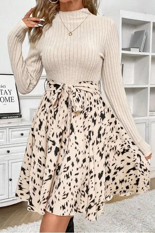Ribbed Midi Dress