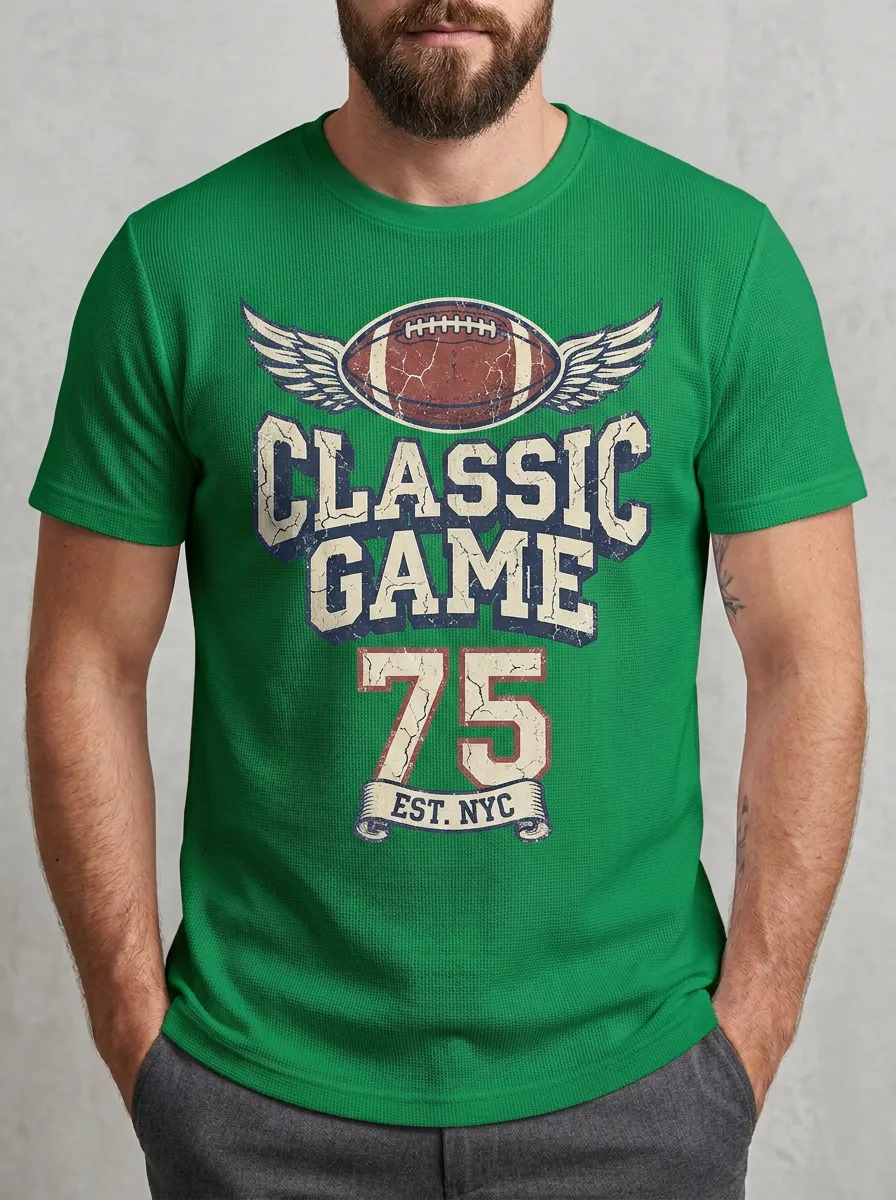Men's Gridiron Winged Ball T-Shirt