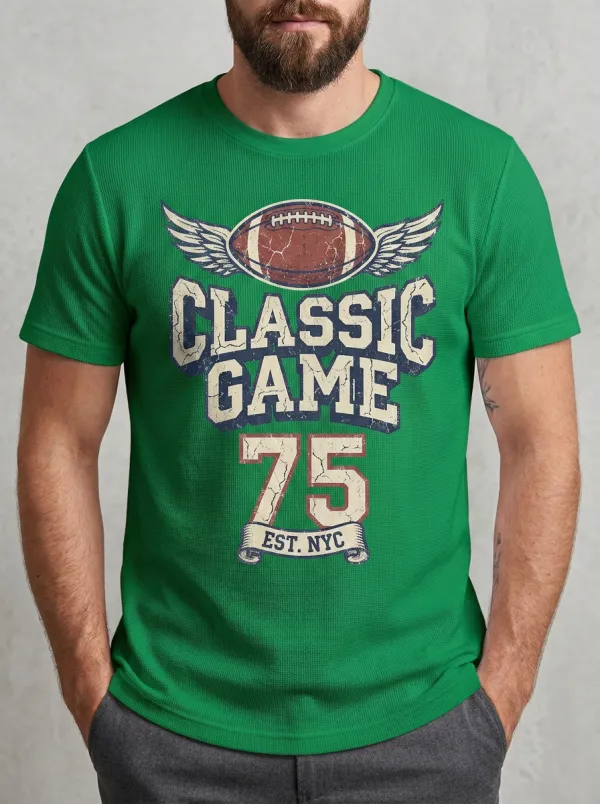 Men's Gridiron Winged Ball T-Shirt