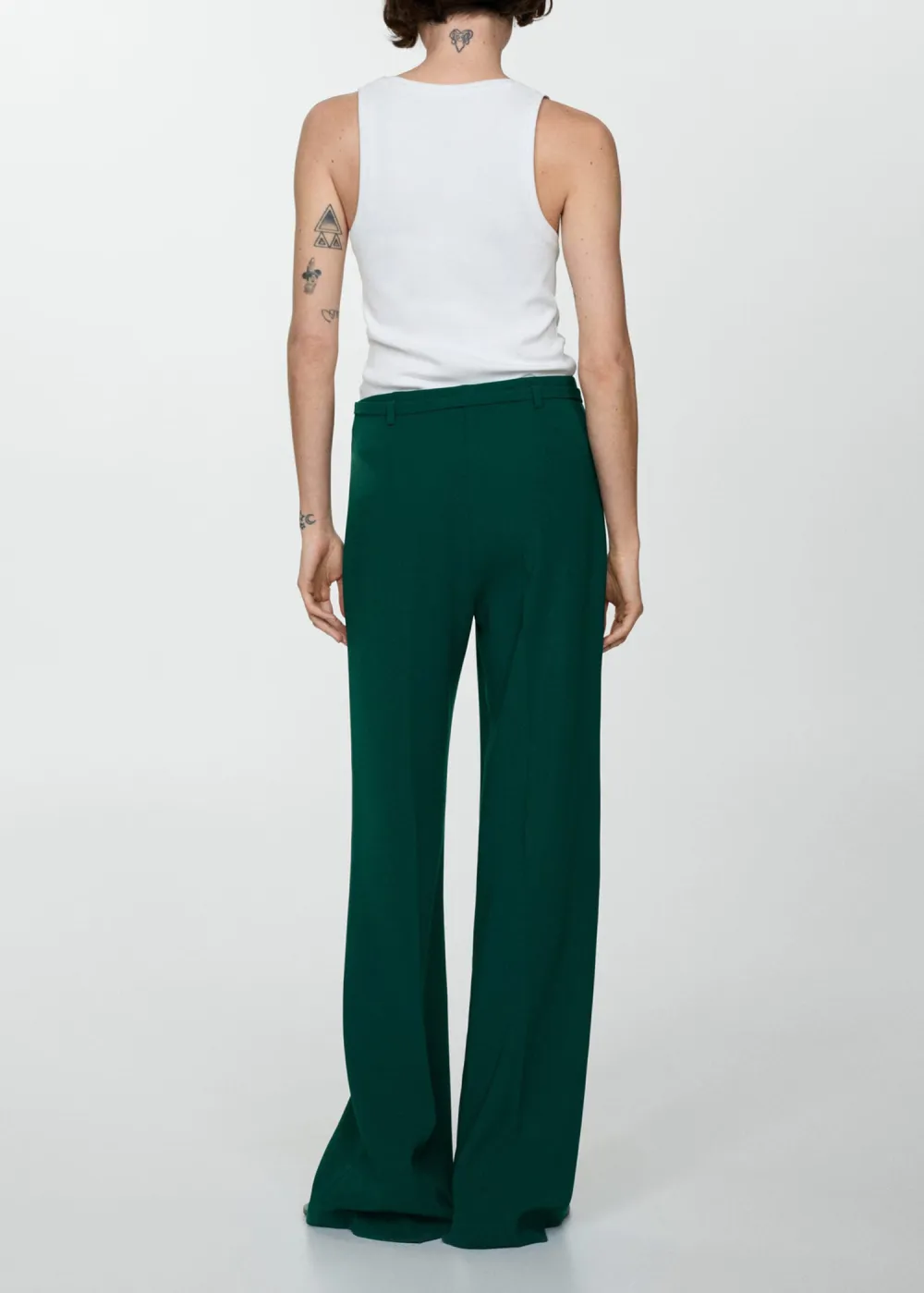 Wideleg Pants With Belt