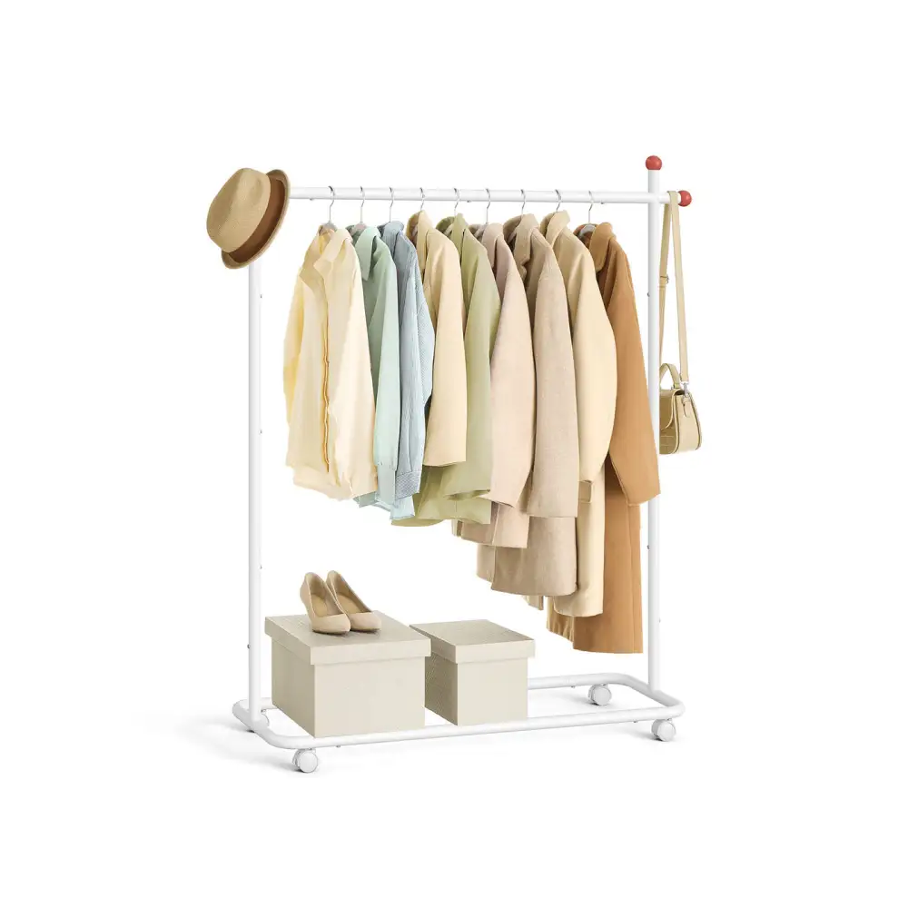 Mobile Single Bar Clothes Rail