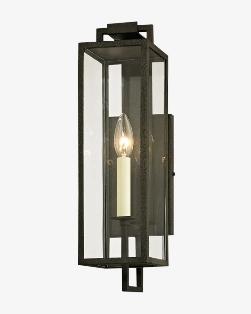 Cage-Frame Outdoor Wall Sconce