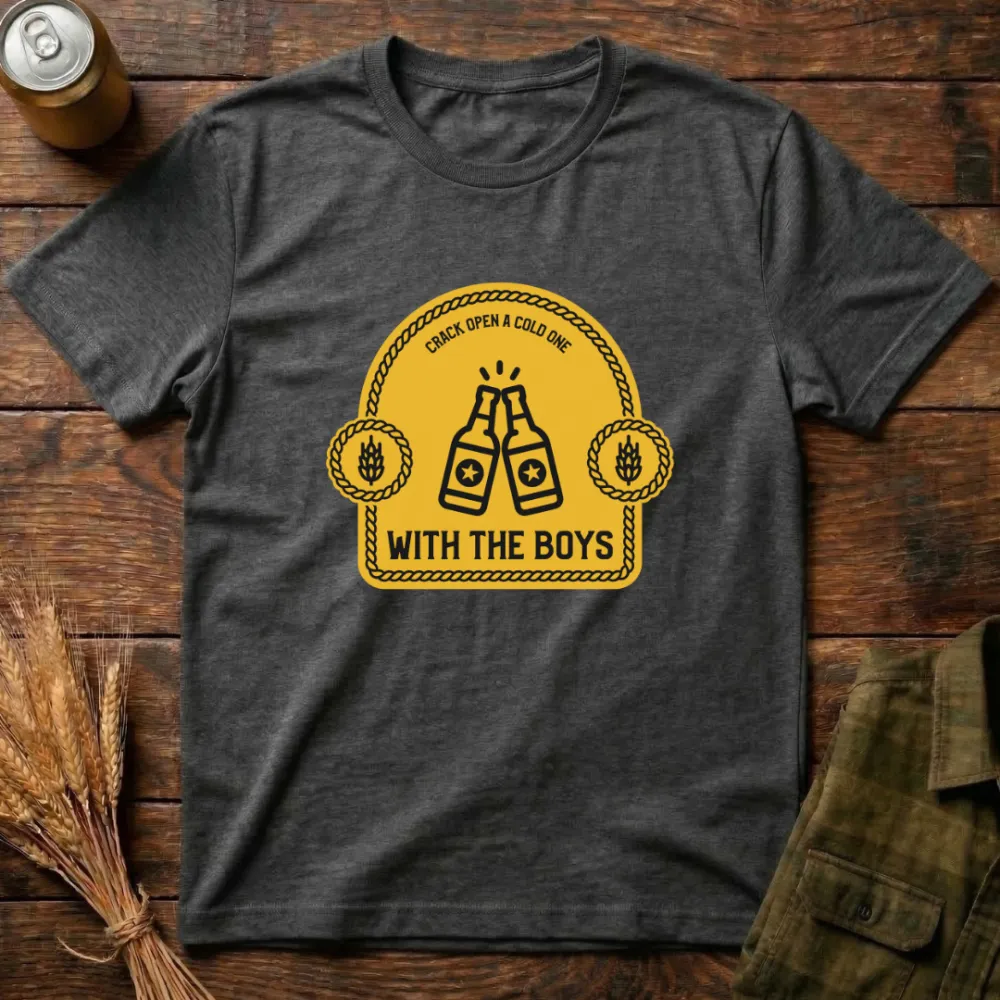 With The Boys Graphic Cotton T-Shirt